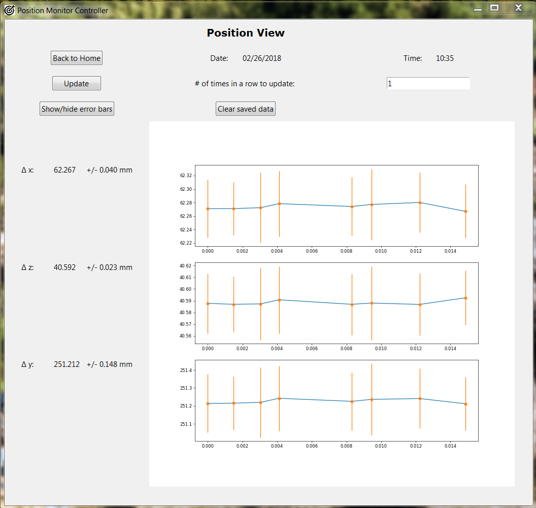 screenshot of GUI software